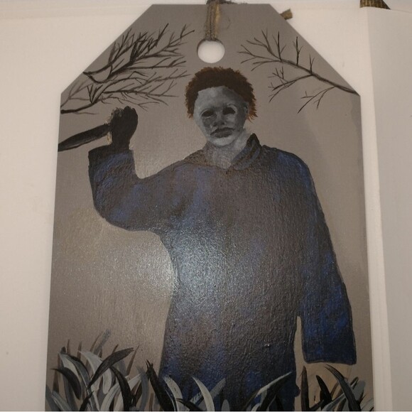 Michael Myers Halloween Art on Wood Hand Painted - Picture 9 of 12